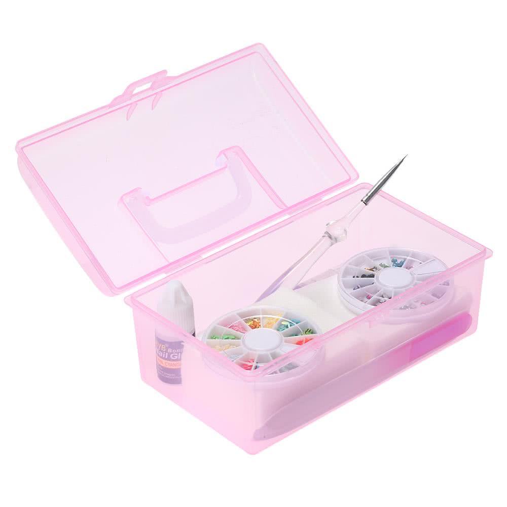 Professional Nail Art Manicure Box Decoration Tools DIY Set Chicuu