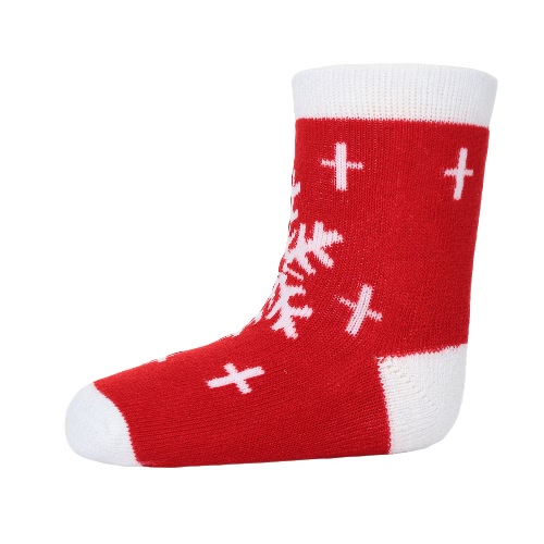 Christmas Santa Claus Snowman Print Children's Cotton Socks