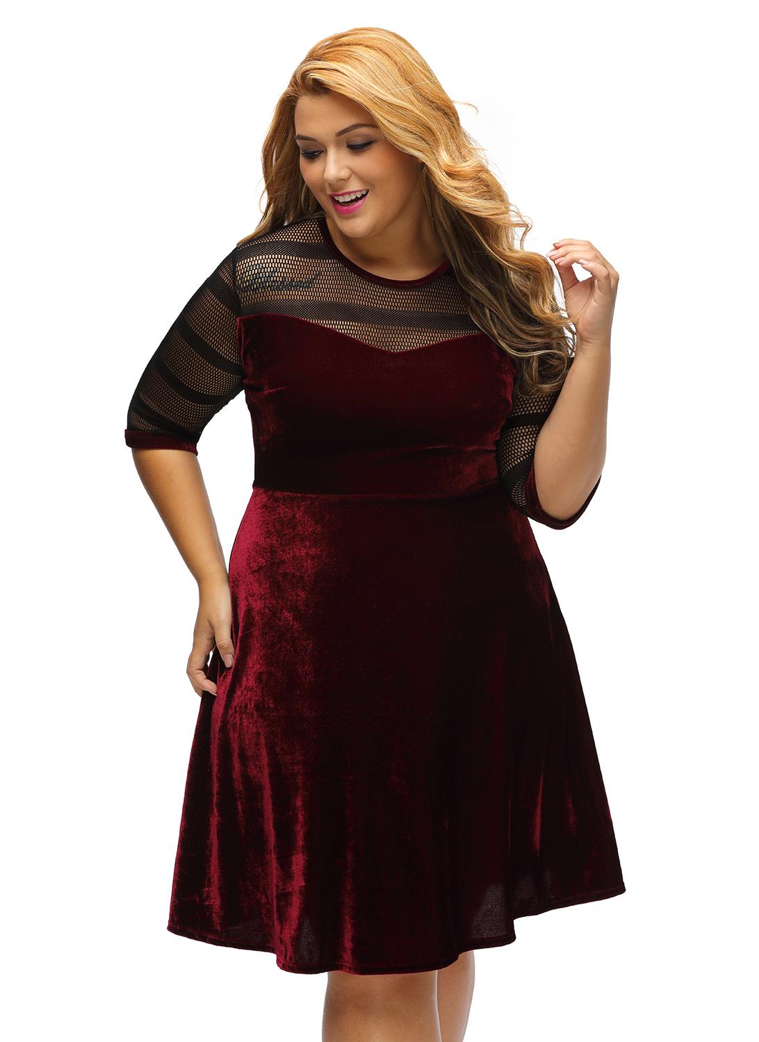 Plus size maroon dress Plus size maroon dress
