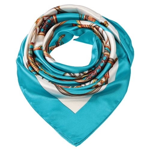 

Sheen Satin Carriage Print Wraparound Scarf