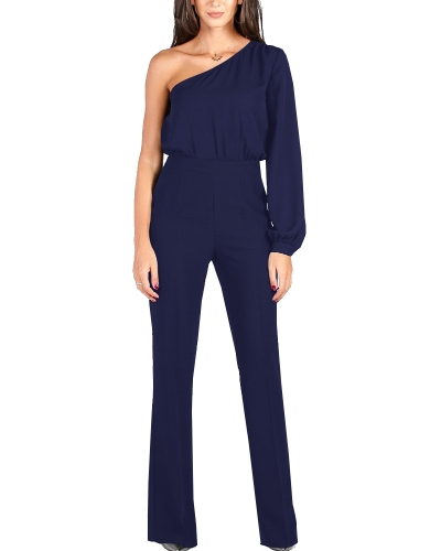 

Комбинезон с одним рукавом Один наплеч Slim Fit Комбинезоны Повседневные пьесы Rompers