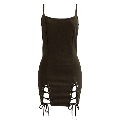 

Мини-платье для женщин Lace-up Bodycon