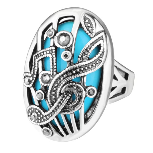 

New Fashion Retro Oval Big Stone Ring
