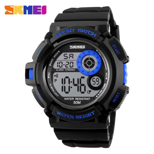 

SKMEI Waterproof Digital LED Electronic Alarm Chronograph Date Unisex Sports Watch