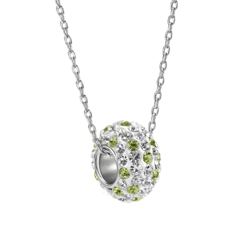

Стерлингового серебра 925 Уникальный камень Кулон Кристалл Rhinestone ожерелье цепи ювелирных аксессуаров для женщин девочек Подар