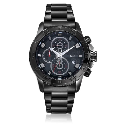 

Bolisi Business Watch 3ATM Водонепроницаемые кварцевые часы Мужские наручные часы