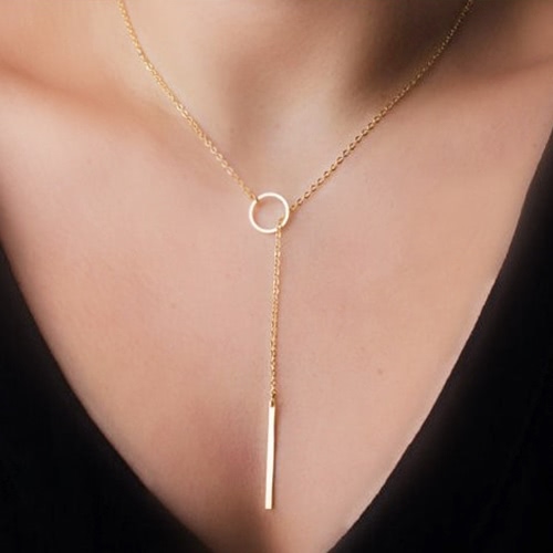 

Мода Lariat Подвеска Drop Delicate Choker Длинные ожерелья