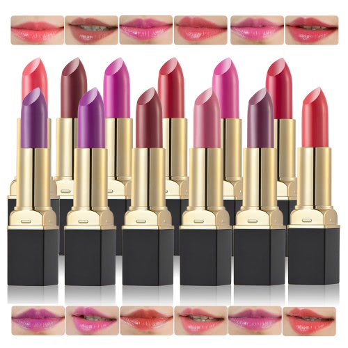 

HUAMIANLI Gloss Velvet Matte 12 Colors Lipsticks