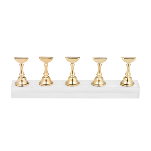 

5pcs/set Magnetic Nail Tips Stand Holders Acrylic Long Crystal Practice Stand Display Manicure Tools