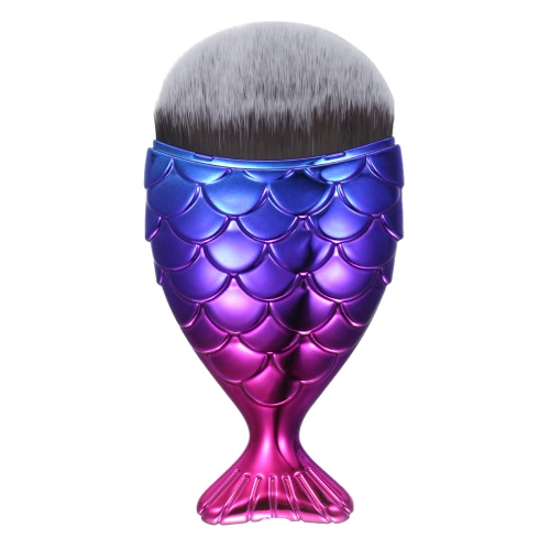 

Fishtail Shape Powder Foundation Blush Nylon Makeup Brush